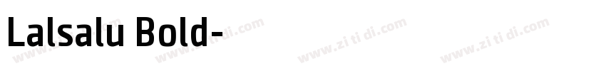 Lalsalu Bold字体转换